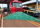 PRF/MS apreende 400 Kg de cocaína que estavam em um caminhão carreta do Paraguai