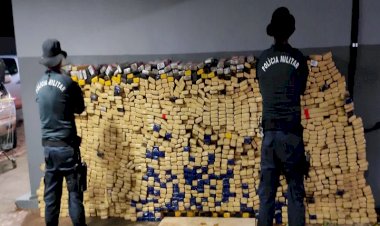 Em Aquidauana, policiais do 7º Batalhão de Polícia Militar apreendem carga de 1,5 tonelada de maconha, avaliada em 3 milhões de reais
