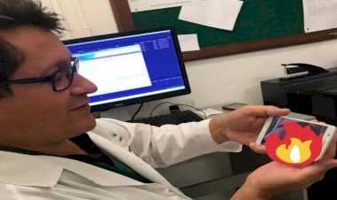 Vereador é flagrado vendo imagem pornográfica durante atendimento em hospital no interior