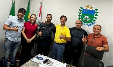 Comando do 13º Batalhão recebe visita institucional do Prefeito de Paranaíba