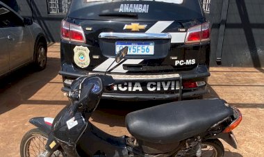 Polícia Civil recupera motocicleta furtada e indicia o autor em Amambai