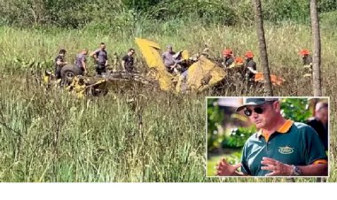 Avião agrícola cai perto da usina de Fernandópolis; piloto morre
