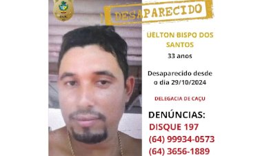 Homem sai de Caçú (GO) rumo a Rio Verde (GO) para trabalhar e desaparece