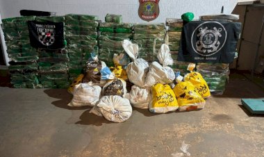 PF apreende 1,3 tonelada de droga na zona rural de Naviraí