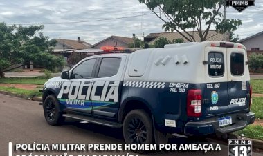 Polícia Militar prende homem por ameaçar a própria mãe em MS