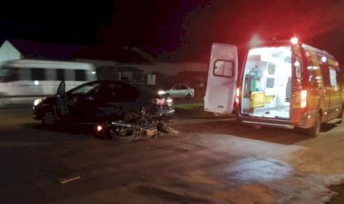 Sinistro de trânsito é registrado no cruzamento da Avenida Mato Grosso do Sul com a Rua Maranhão