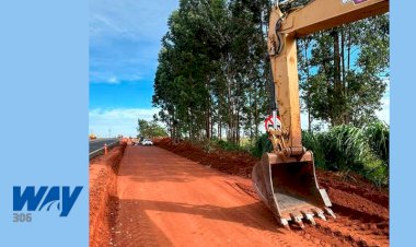 Way-306 inicia obras de implantação de terceiras faixas na MS-306