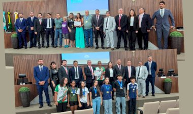 Câmara de Vereadores de Chapadão do Sul homenageia Professor do Atletismo e o grupo da Melhor Idade