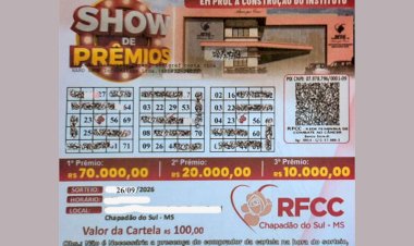 RFCC adia sorteio de prêmios que seria realizado na 32ª Exposul hoje (07)