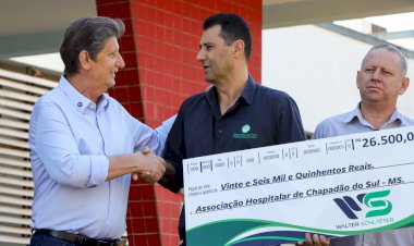 Salário de julho do prefeito é destinado à Associação Hospitalar de Chapadão do Sul