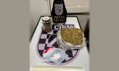 PM apreende mais de 440g de drogas e prende homem por tráfico em Chapadão do Sul