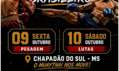 Campeonato Estadual de Muay Thai ganha nova data e integra programação dos 39 anos de Chapadão do Sul