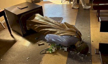 Homem que destruiu imagem histórica de São José em igreja de Cassilândia é detido e liberado após depoimento