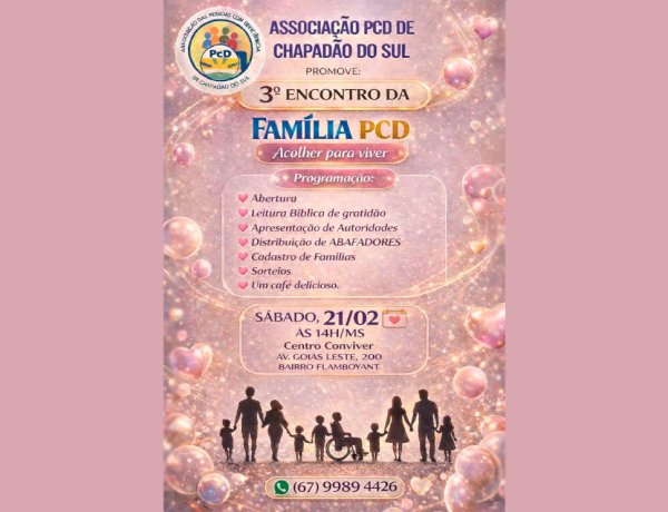 Associação PCD de Chapadão do Sul realiza seu 3º Encontro da Família