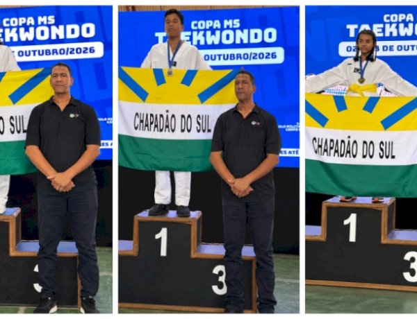 Taekwondo de Chapadão do Sul conquista 2º lugar por equipes na Copa MS 2026