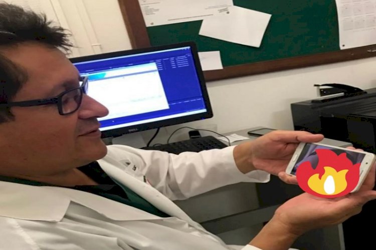 Vereador é flagrado vendo imagem pornográfica durante atendimento em hospital no interior
