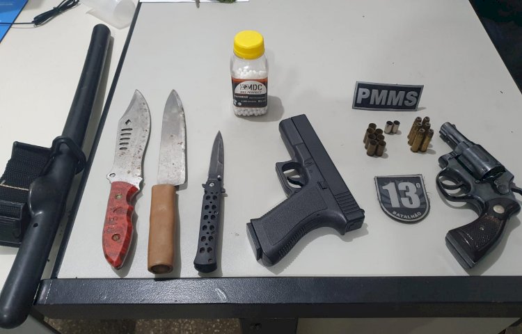 Polícia Militar prende homem por porte ilegal de arma de fogo em Paranaíba