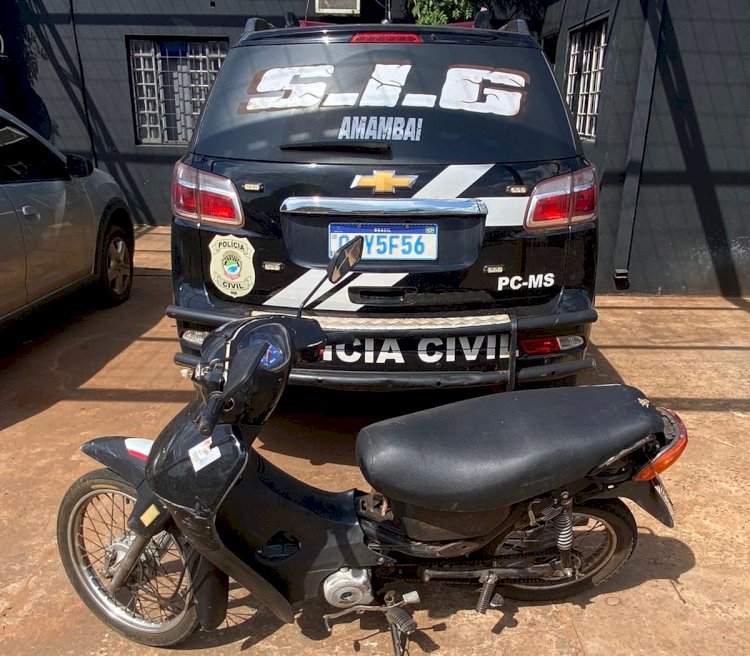 Polícia Civil recupera motocicleta furtada e indicia o autor em Amambai