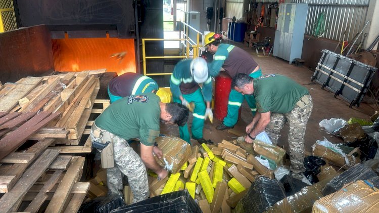 Polícia Civil incinera mais de 12 toneladas de entorpecentes em Ponta Porã