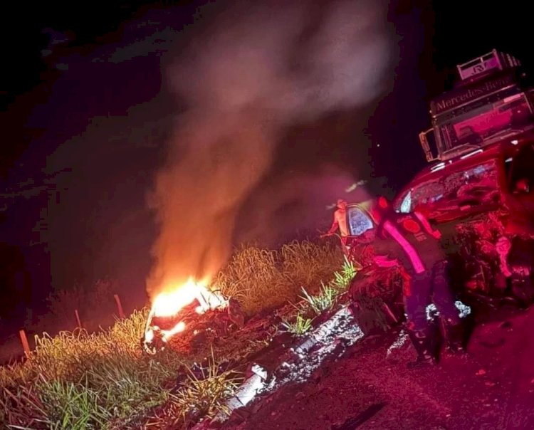 Acidente na BR 060 deixa três mortos e dois gravemente feridos em Camapuã