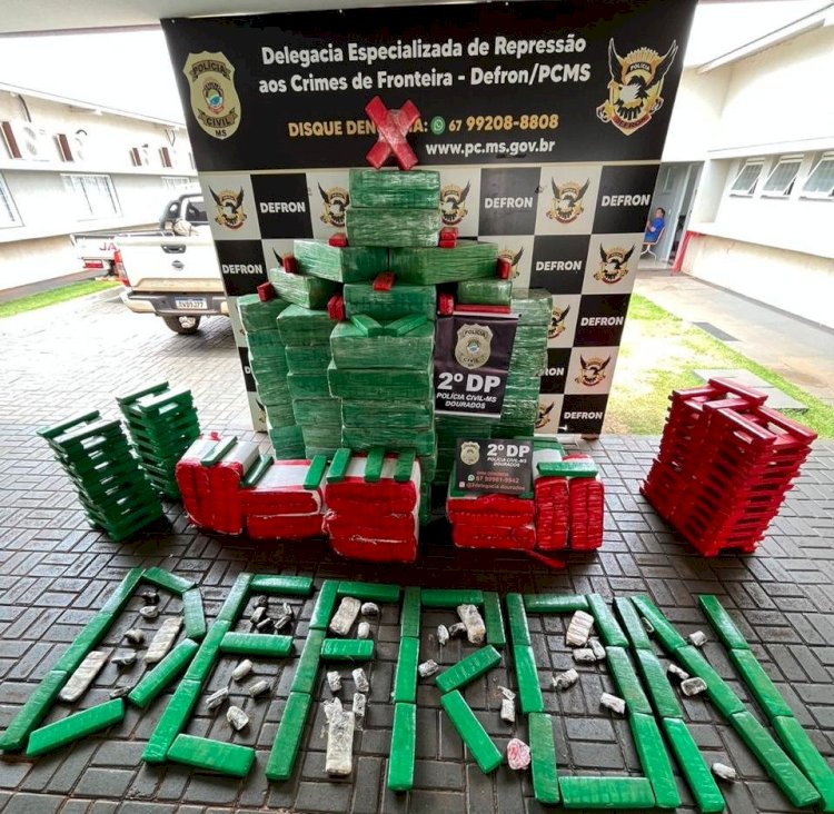 Polícia Civil apreende quase duas toneladas de maconha em Dourados durante a Operação Protetor