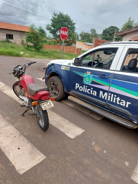 Operação Boas Festas: Polícia Militar recupera motocicleta furtada em Aparecida do Taboado