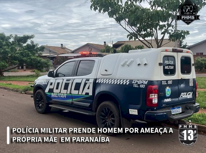 Polícia Militar prende homem por ameaçar a própria mãe em MS