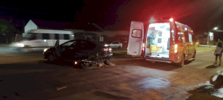 Sinistro de trânsito é registrado no cruzamento da Avenida Mato Grosso do Sul com a Rua Maranhão