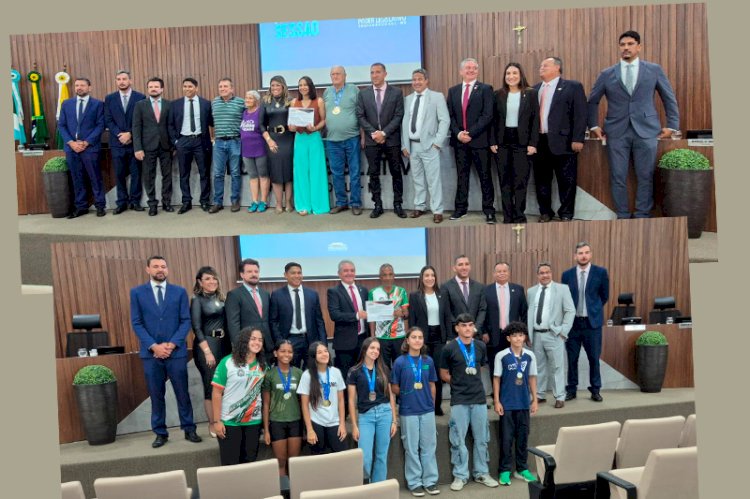 Câmara de Vereadores de Chapadão do Sul homenageia Professor do Atletismo e o grupo da Melhor Idade