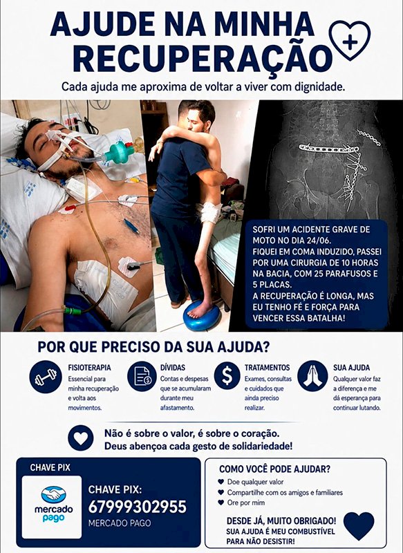 Família de Chapadão do Sul necessita de ajuda para concluir tratamento de filho em estado grave