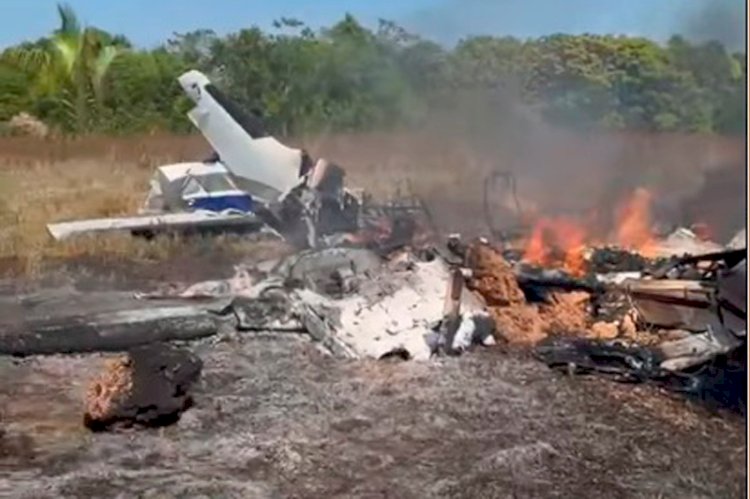 Avião que caiu em Água Boa não tinha plano de voou e já foi apreendido por tráfico de drogas