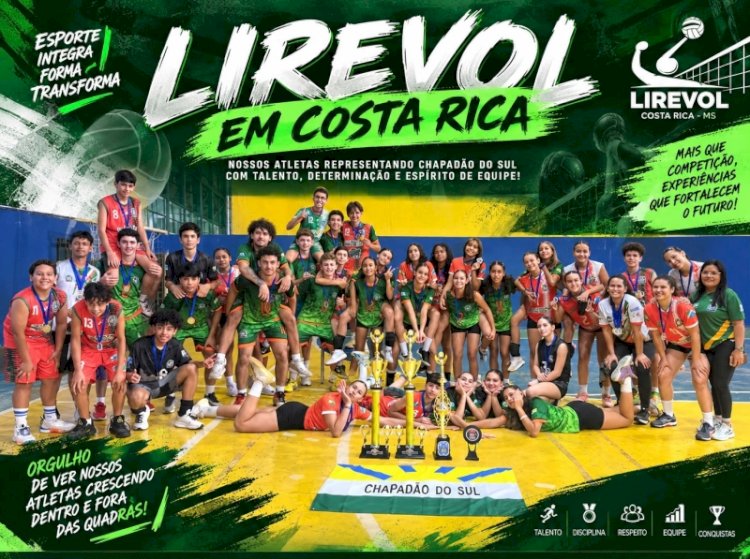 Chapadão do Sul conquista quatro pódios na LIREVOL em Costa Rica