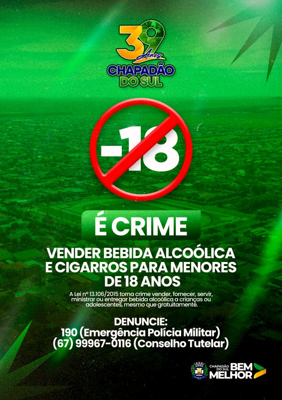 Festa segura para todos: ação reforça proteção de crianças e adolescentes nos 39 anos de Chapadão do Sul